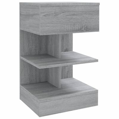 vidaXL Noční stolek šedý sonoma 40 x 35 x 65 cm kompozitní dřevo