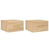 vidaXL N&aacute;stěnn&eacute; nočn&iacute; stolky 2 ks dub sonoma 35 x 35 x 20 cm