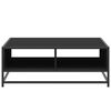 vidaXL Konferenčn&iacute; stolek čern&yacute; 80 x 80 x 30 cm kompozitn&iacute; dřevo a kov