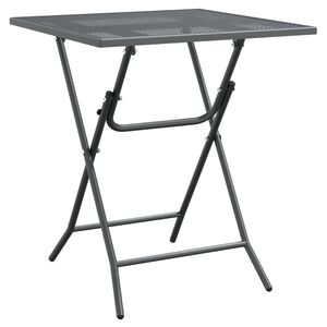 vidaXL Zahradn&iacute; stůl 60 x 60 x 72 cm mř&iacute;žka z tahokovu antracitov&yacute;
