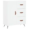 vidaXL Skř&iacute;ň highboard b&iacute;l&aacute; 69,5 x 34 x 180 cm kompozitn&iacute; dřevo