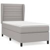 vidaXL Box spring postel s matrac&iacute; světle &scaron;ed&aacute; 80 x 200 cm textil