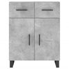 vidaXL Skř&iacute;ň highboard betonově &scaron;ed&aacute; 69,5x34x180 cm kompozitn&iacute; dřevo
