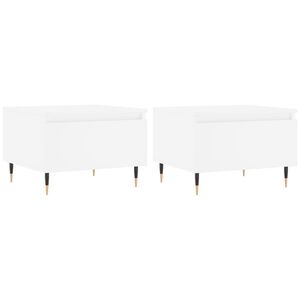vidaXL Konferenčn&iacute; stolky 2 ks b&iacute;l&eacute; 50 x 46 x 35 cm kompozitn&iacute; dřevo
