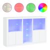 vidaXL Př&iacute;born&iacute;k s LED osvětlen&iacute;m b&iacute;l&yacute; 162 x 37 x 100 cm