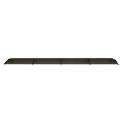 vidaXL Vchodová stříška černá 400 x 75 cm polykarbonát