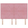 vidaXL Čelo postele s čelo Růžov&aacute; 144 cm Uměl&aacute; kůže