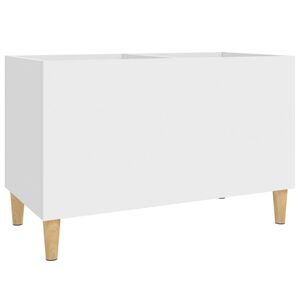 vidaXL Skř&iacute;ňka na LP desky b&iacute;l&aacute; 74,5 x 38 x 48 cm kompozitn&iacute; dřevo