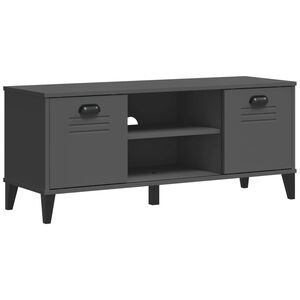 vidaXL Lavice s botn&iacute;kem VIKEN antracitově &scaron;ed&aacute; 106x35x45 cm kompozit