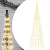 vidaXL LED v&aacute;nočn&iacute; stromek 3000 tepl&yacute;ch b&iacute;l&yacute;ch LED 800 cm