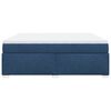 vidaXL Box spring postel s matrac&iacute; modr&aacute; 180x200 cm textil