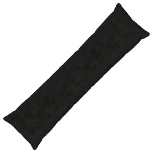 vidaXL Povlak na pol&scaron;t&aacute;ř HEERLEN Čern&aacute; 40 x 145 cm Uměl&aacute; kr&aacute;lič&iacute;