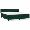 vidaXL Box spring postel s matrac&iacute; tmavě zelen&aacute; 180x200 cm samet