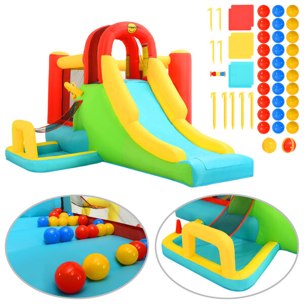 Happy Hop Nafukovac&iacute; sk&aacute;kac&iacute; hrad se skluzavkou 400 x 295 x 200 cm PVC