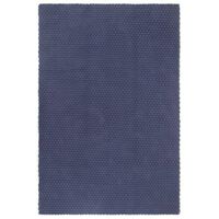 vidaXL Koberec obdélníkový námořnická modrá 120x180 cm bavlna