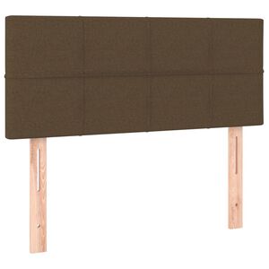 vidaXL Čelo postele tmavě hněd&eacute; 80 x 5 x 78/88 cm textil