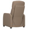 vidaXL Elektrick&eacute; mas&aacute;žn&iacute; křeslo cappuccino uměl&aacute; kůže