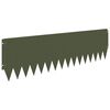 vidaXL Okraj tr&aacute;vn&iacute;ku 10 pcs 103 x 30 cm Ocel Olivově zelen&aacute;