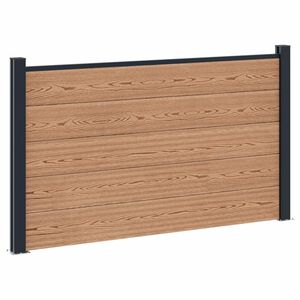 vidaXL Sada plotů 180 x 105 cm WPC a hlin&iacute;k Hněd&aacute;
