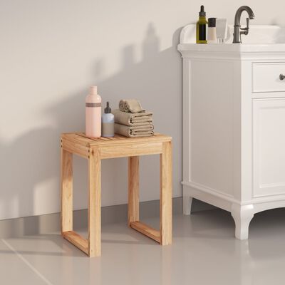 vidaXL Koupelnová stolička 40 x 30 x 46 cm masivní ořechové dřevo