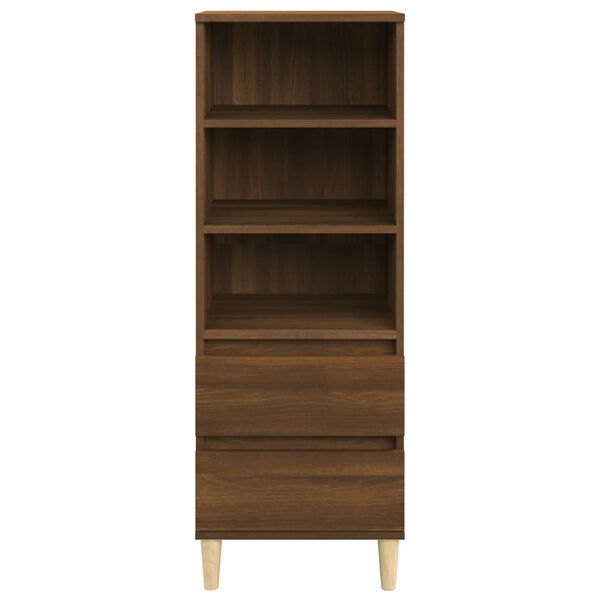 vidaXL Skříň highboard hnědý dub 40 x 36 x 110 cm kompozitní dřevo