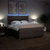vidaXL Box spring postel s matrac&iacute; taupe 180x200 cm textil