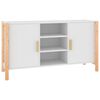 vidaXL Př&iacute;born&iacute;k b&iacute;l&yacute; 107 x 38 x 60 cm kompozitn&iacute; dřevo