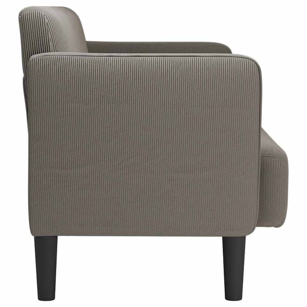 vidaXL Loveseat Sofa Light Grey 109 cm man&scaron;estrov&aacute; tkanina