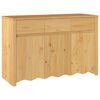 vidaXL Serv&iacute;rovac&iacute; skř&iacute;ň se z&aacute;suvkou Drammen Dub 114 x 43 x 75,5 cm