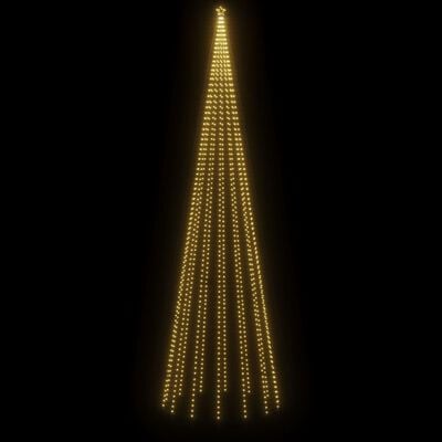 vidaXL Vánoční stromek kužel 1 134 teple bílých LED diod 230 x 800 cm