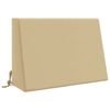 vidaXL Z&aacute;dov&yacute; polstr SOEST 100% polyester B&eacute;žov&aacute; 60 x 20 x 40 cm
