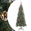 vidaXL Uměl&yacute; v&aacute;nočn&iacute; stromeček Zelen&aacute; 150 cm PVC, plast a ocel