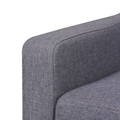 vidaXL Dvoumístná sedačka textilní čalounění šedá