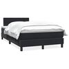 vidaXL Box spring postel s matrac&iacute; čern&aacute; 120x210 cm samet