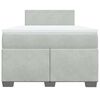 vidaXL Box spring postel s matrac&iacute; světle &scaron;ed&aacute; 120 x 200 cm samet