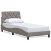 vidaXL R&aacute;m postele bez matrac&iacute; taupe 80x200 cm textil