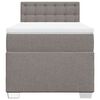vidaXL Box spring postel s matrac&iacute; taupe 100 x 200 cm textil