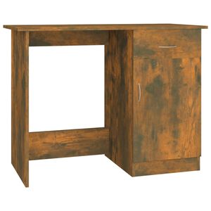 vidaXL Psac&iacute; stůl kouřov&yacute; dub 100 x 50 x 76 cm kompozitn&iacute; dřevo