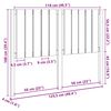 vidaXL Čelo postele čern&eacute; 125,5 x 4 x 100 cm masivn&iacute; borovice