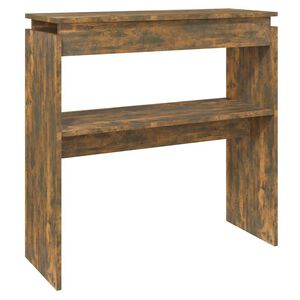 vidaXL Konzolov&yacute; stolek kouřov&yacute; dub 80 x 30 x 80 cm kompozitn&iacute; dřevo