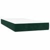 vidaXL Box spring postel s matrac&iacute; tmavě zelen&aacute; 80 x 200 cm samet