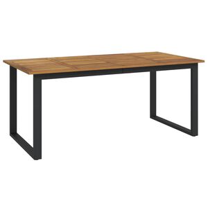 vidaXL Zahradn&iacute; stůl s nohami ve tvaru U 180x90x75 cm masivn&iacute; ak&aacute;cie