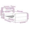 vidaXL Postel bez matrace voskově hněd&aacute; 75 x 190 cm masivn&iacute; borovice