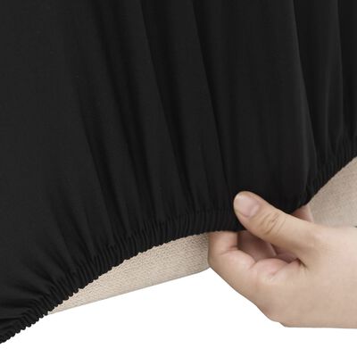 vidaXL Strečový potah na pohovku černý polyesterový žerzej