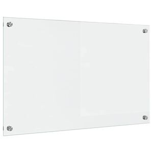 vidaXL Kuchyňská zástěna Transparentní 80 x 50 cm tvrzené sklo