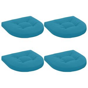 vidaXL Polstry ve 4 kusech 4 ks 100% polyester Světle modr&aacute;