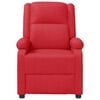 vidaXL Polohovac&iacute; křeslo červen&eacute; uměl&aacute; kůže