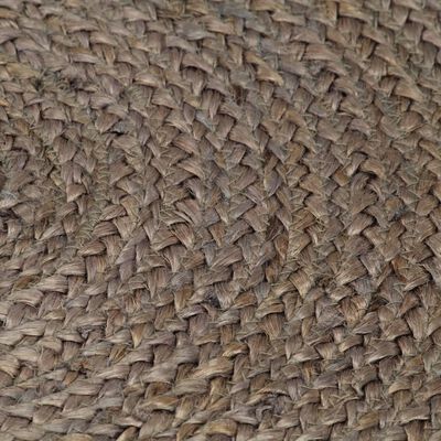 vidaXL Ručně vyrobený koberec juta kulatý 240 cm šedý