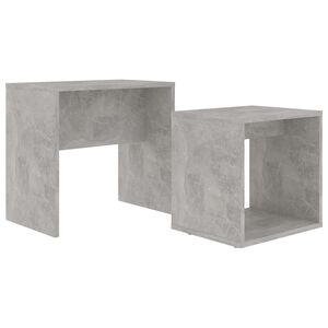 vidaXL Set konferenčn&iacute;ch stolků betonově &scaron;ed&yacute; 48x30x45 cm kompozit