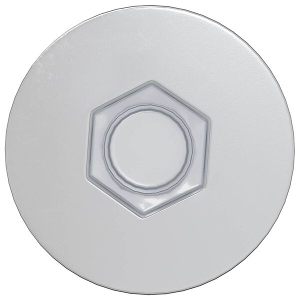 vidaXL Confirmat &scaron;rouby 2 pcs Stř&iacute;brn&aacute; &Oslash;7 x 50 mm Kov